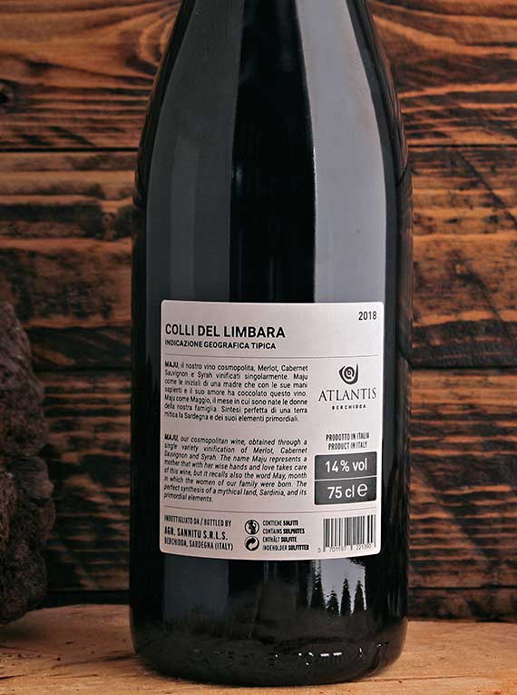 Atlantis - Collidel Limbnara IGT rosso “Maju” 75 cl